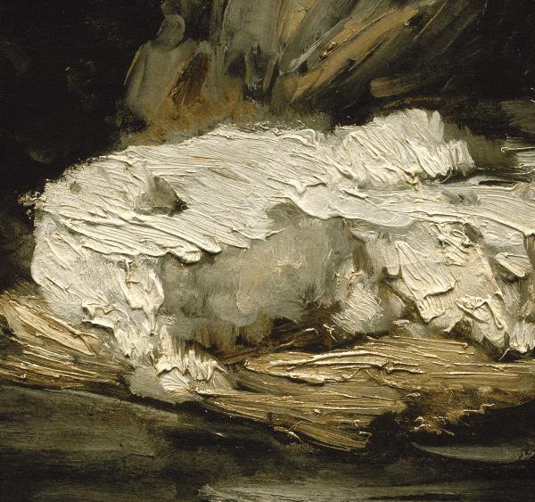 Vollon, Still Life with Cheese — loaded, juicy brushwork